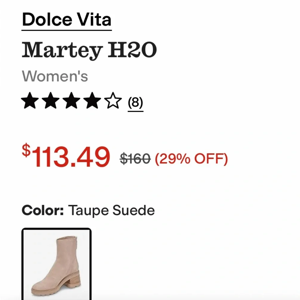 Dolce Vita Tan Ankle Booties - Picture 7 of 8